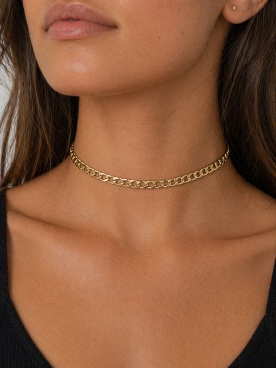 GLD Jewelry - GLD Shop 5mm Fígaro Link Choker/OS